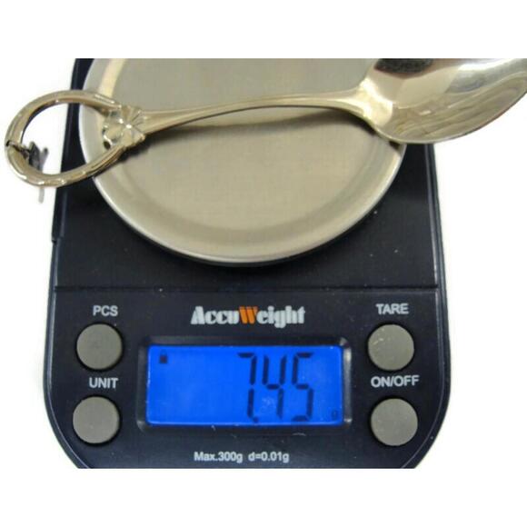 Vintage Alaska Spoon Sterling 925 Souvenir Collector Charm Top Clover Hearts Bow - Picture 10 of 11